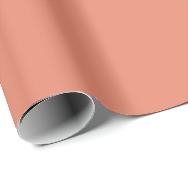 Apricot Solid Wrapping Paper (Roll Corner)