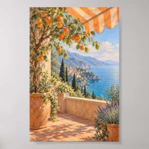 Apricot Terrace Art Print