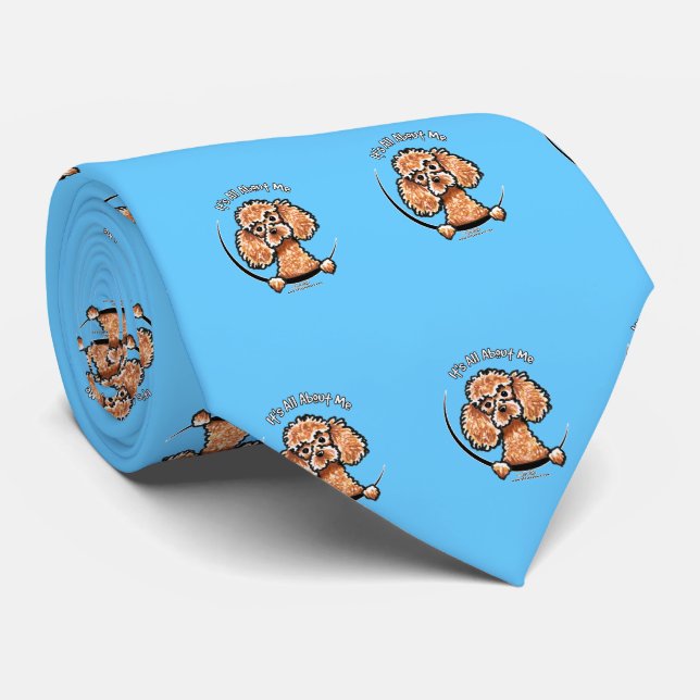 Apricot Toy Miniature Poodle IAAM Tie (Rolled)