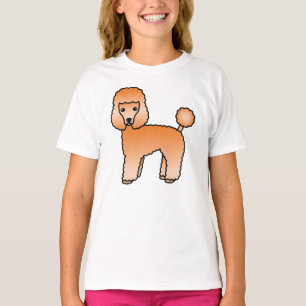 Apricot Toy Poodle Cute Cartoon Dog T-Shirt