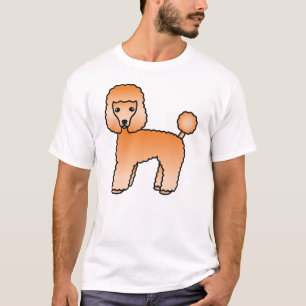 Apricot Toy Poodle Cute Cartoon Dog T-Shirt