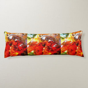 Apricot Tree Leaked Resin Abstract Abstract Painti Body Cushion