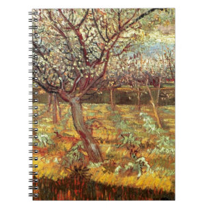 Apricot Trees in Blossom by Van Gogh Spiral Notebook