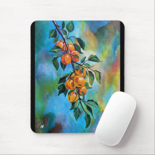 Apricots on a Summer Branch Painting by Alfred Fox Mouse Pad
