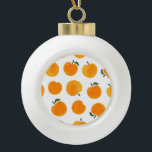 Apricots Watercolor White Background Vintage Ceramic Ball Christmas Ornament<br><div class="desc">Watercolor seamless pattern with apricots on the white background. Hand drawn background. Vintage illustration. Apricots bloom in watercolor splendour. Hand-drawn charm in every stroke. Watercolor apricots on white, hand-drawn vintage elegance. Nostalgic illustration. apricot, pattern, watercolor, background, illustration, nature, texture, vitamin, citrus, orange, healthy, decor, food, summer, leaf, white, health, fruit,...</div>