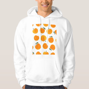 Apricots Watercolor White Background Vintage Hoodie