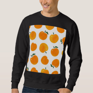 Apricots Watercolor White Background Vintage Sweatshirt