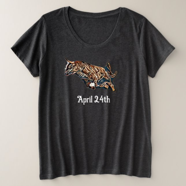 April24th Plus Size T-Shirt (Design Front)