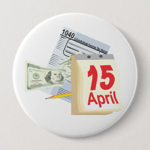 April 15 - 10 cm round badge