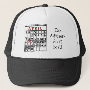 April 15-Tax Humour Trucker Hat