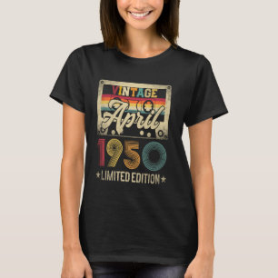 April 1950 75th Birthday 75 Years Old Vintage Men T-Shirt