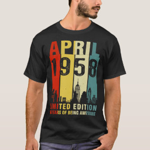 April 1958 Limited Edition 64 Years Of Being Aweso T-Shirt