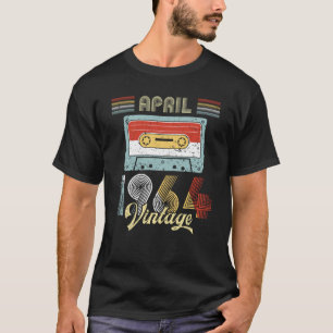 April 1964 Vintage Birthday Cassette Tape T-Shirt
