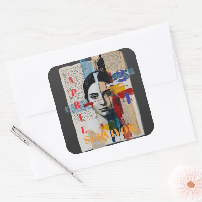 April 24 Survivor Sticker (Envelope)