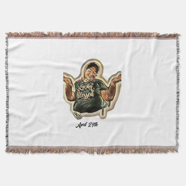 April 24th  throw blanket (Front)