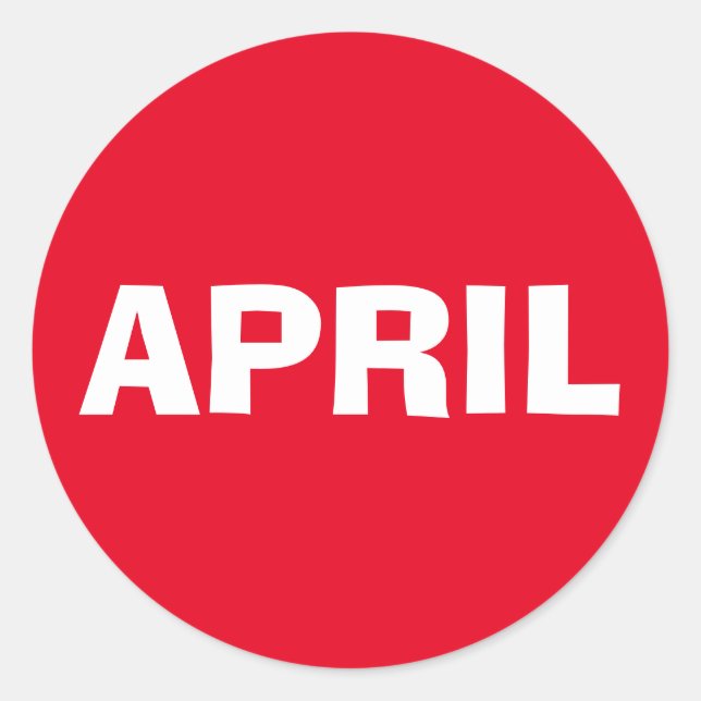 April Ad Lib Red Sticker by Janz (Front)