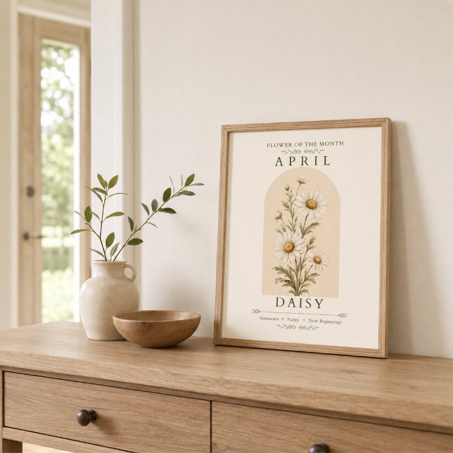 April Birth Flower Daisy Poster (Creator Uploaded)