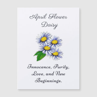 April Birth Month Flower Daisy Fresh and Simple