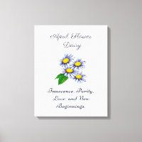 April Birth Month Flower Daisy Fresh and Simple
