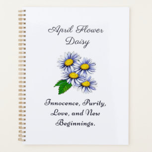 April Birth Month Flower Daisy Fresh and Simple Planner