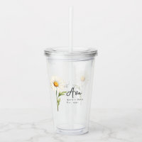April Birth Month Flower Daisy Personalised