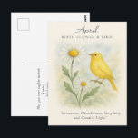 April Birthday Bible Verse Cross and Resurrection  Postcard<br><div class="desc">Elegant April Christian birthday featuring a cross and resurrection message with soft spring florals. A meaningful faith-based greeting perfect for April birthdays,  Easter season encouragement,  church friends,  and women of faith. Beautiful spiritual design celebrating renewal,  grace,  and hope.</div>