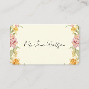 April Blossom Garden Daffodil Place Card