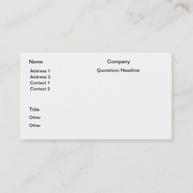 April - business card (Front)