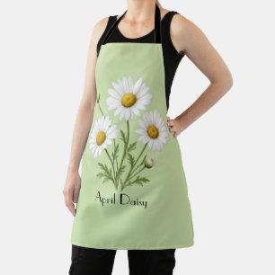 April Daisy Flowers Apron