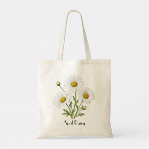 April Daisy Flowers Tote Bag