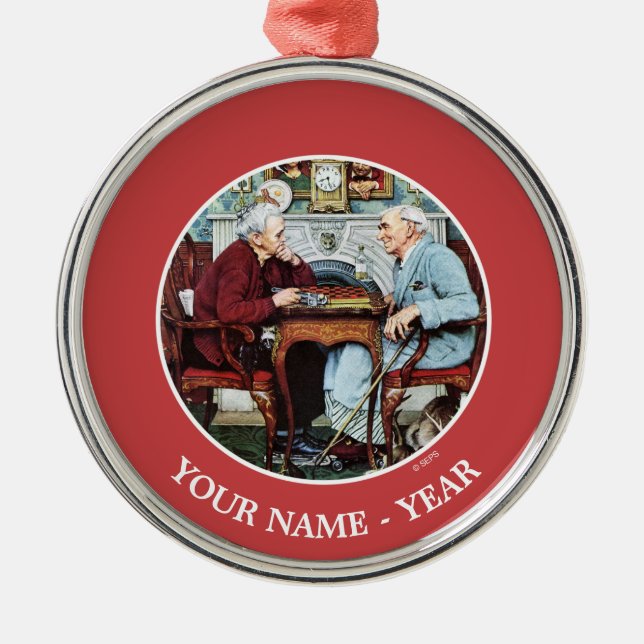 April Fool, 1943 Metal Tree Decoration (Front)