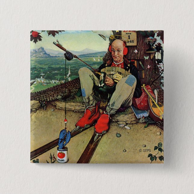 April Fool, 1945 15 Cm Square Badge (Front)