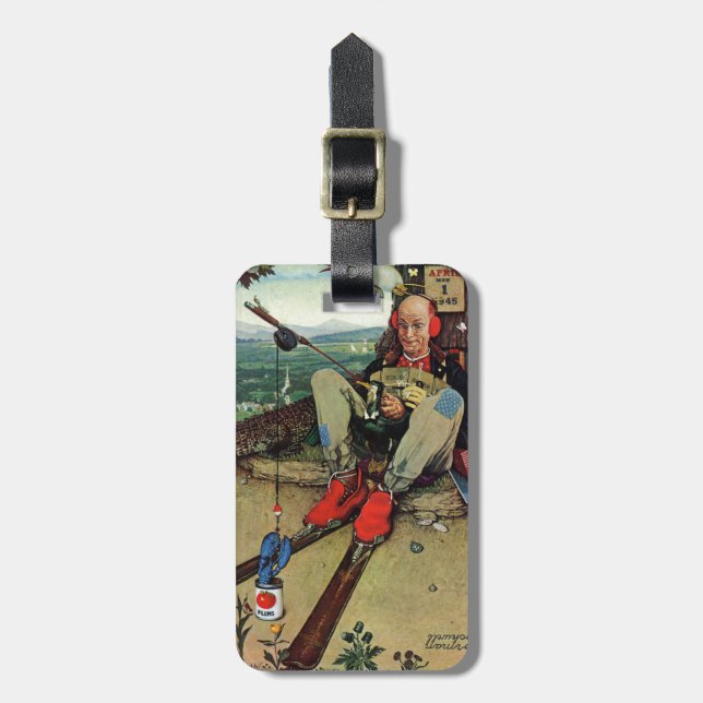 April Fool, 1945 Luggage Tag (Front Vertical)