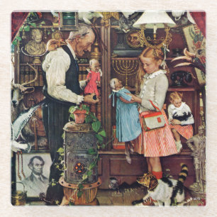 April Fool, 1948 Glass Coaster