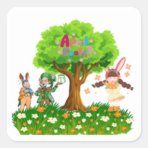 April Fool’s  Square Sticker