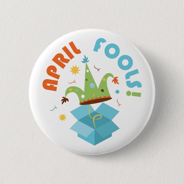 April Fools 6 Cm Round Badge (Front)