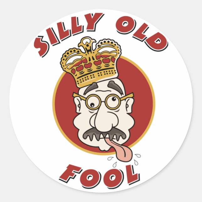 April Fools Classic Round Sticker (Front)