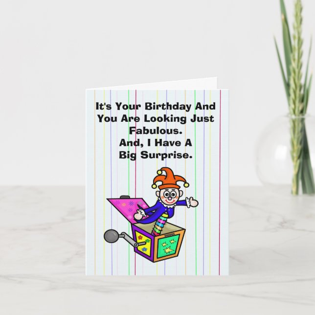 April Fool's Day Birthday Card (Front)