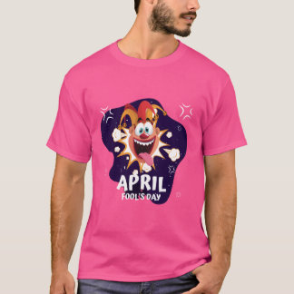 April Fool's Day Clown - Funny Pink T-Shirt