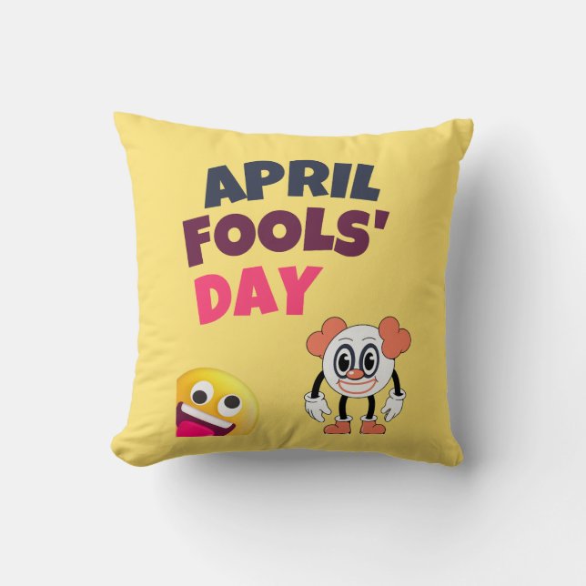 April Fool's Day  Cushion (Front)