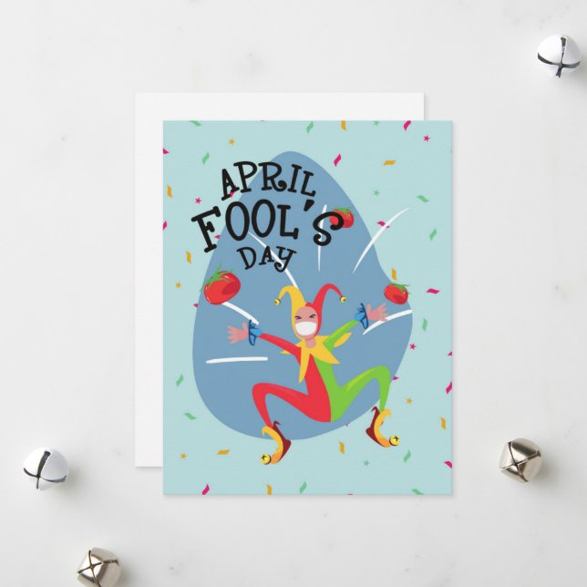 April Fools Day Holiday Card (Front/Back In Situ)