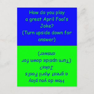 April Fool's Day Humourous Card
