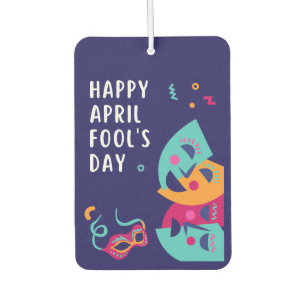 April Fool's day Paper Plate Car Air Freshener