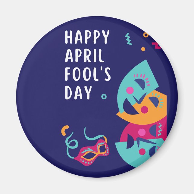  April Fool's day  Paper Plate Magnet (Front)
