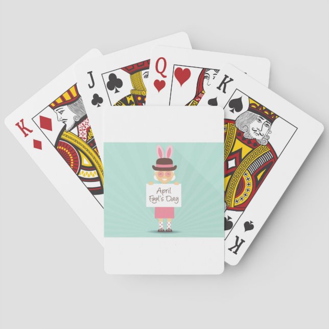 april fools day playing cards (Back)