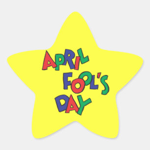 April Fools Day Star Sticker