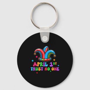 April Fool's Day Trust April 1st Prank Joke Gift Key Ring