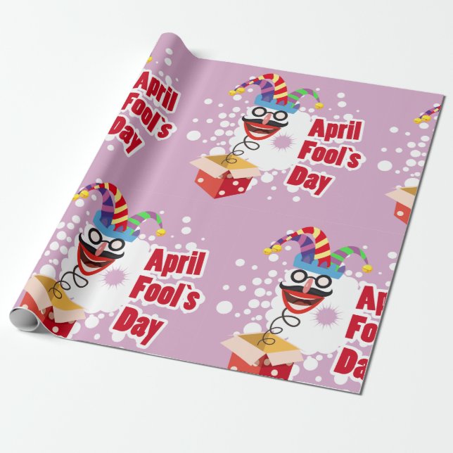 April Fools Day Wrapping Paper (Unrolled)