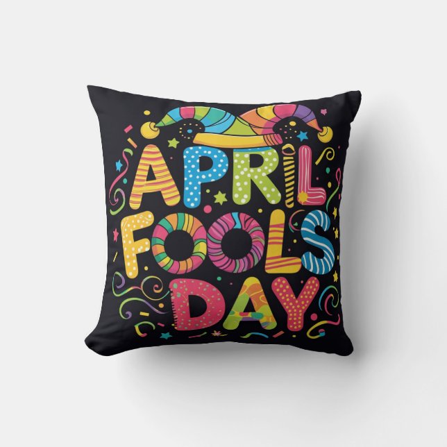 April fools jokes cushion (Front)