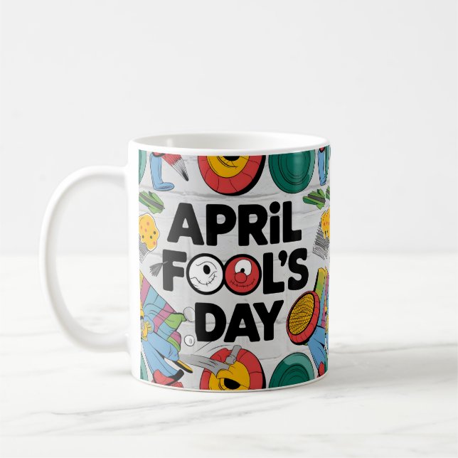 April Fools' Mischief Coffee Mug (Left)